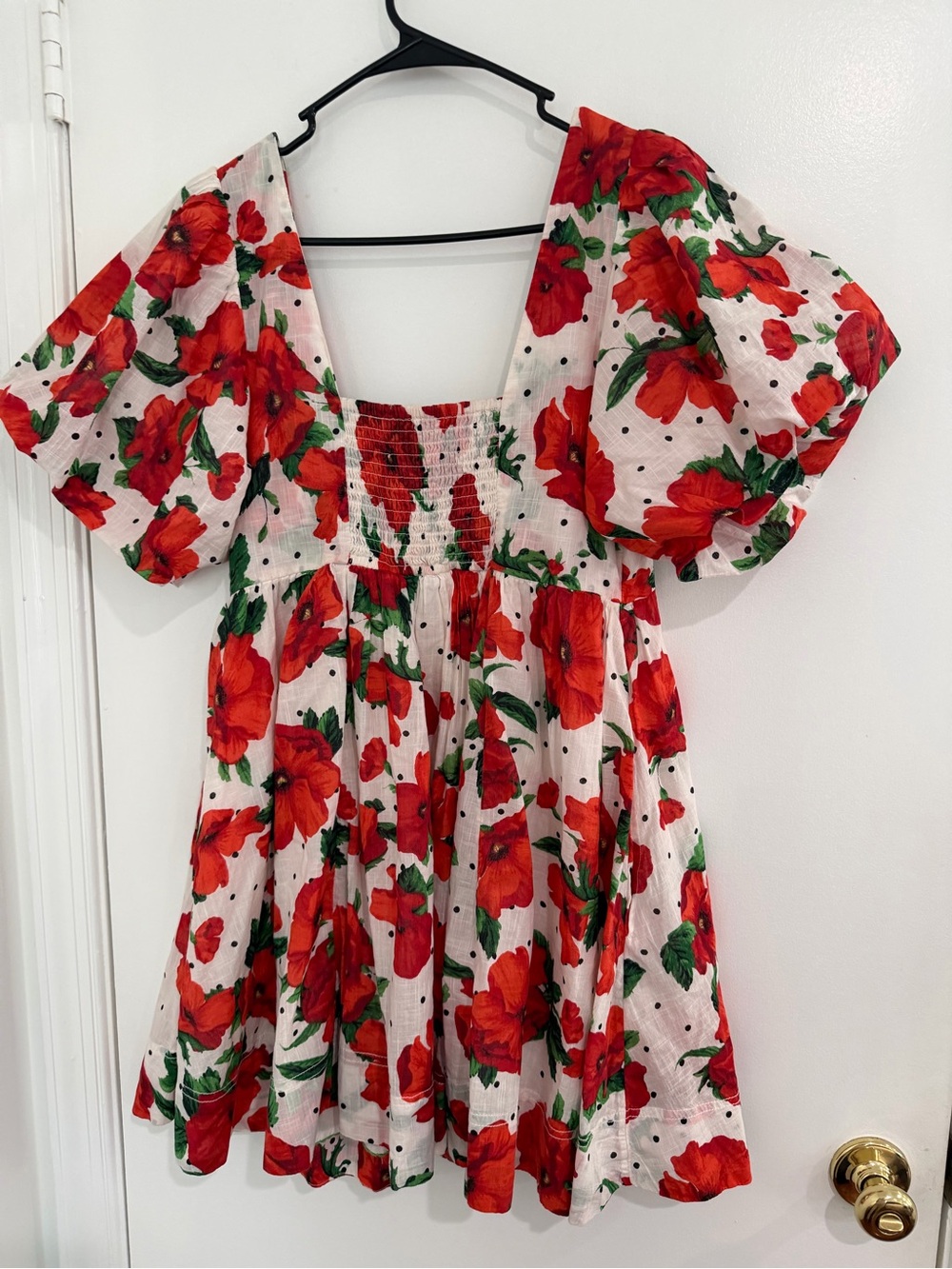 Maeve Anthropologie Floral Smocked Dress M Cottagecore Prairie Romantic NWT - Picture 6 of 10